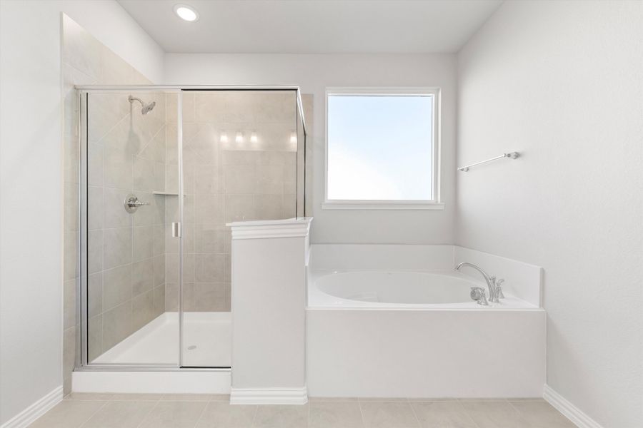 Furnished interior view inside a new home in Clear Sky Addition, Valley View (Image 14).