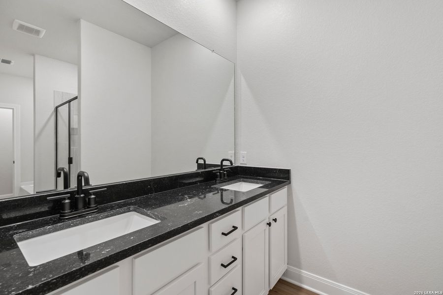 Furnished interior view inside a new home in Hightop Ridge, Converse (Image 4). Furnished interior view inside a new home in Hightop Ridge, Converse (Image 4).