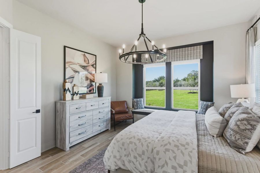 Representative furnished interior of a home built from the Pegasus by Chesmar Homes in Prominence Urban, San Antonio (Image 7).