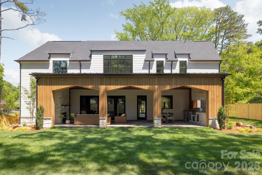 Exterior details and patio area of a home in , Charlotte (Image 26).