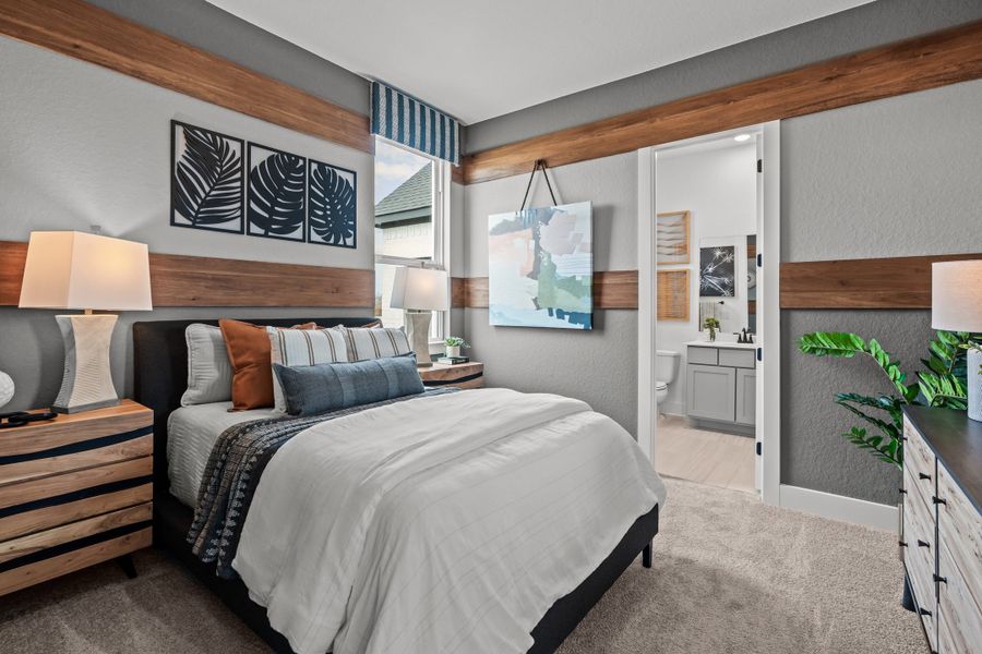 Furnished interior view inside a new home in Lariat, Liberty Hill (Image 41).