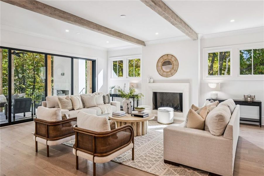 Furnished interior view inside a new home in , Atlanta (Image 5). Furnished interior view inside a new home in , Atlanta (Image 5).