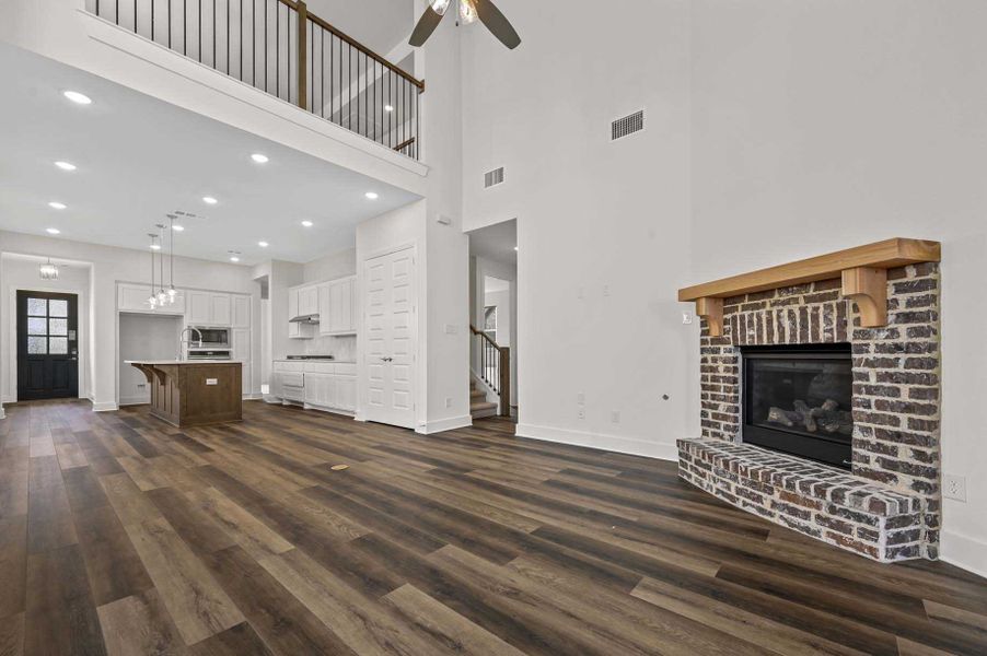 Representative Family Room - some options shown