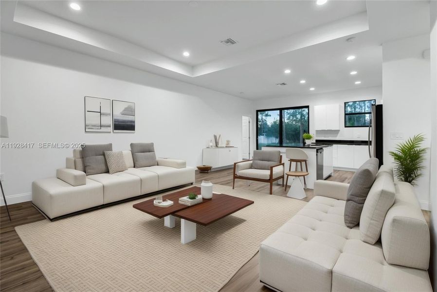 Furnished interior view inside a new home in , Lehigh Acres (Image 4). Furnished interior view inside a new home in , Lehigh Acres (Image 4).