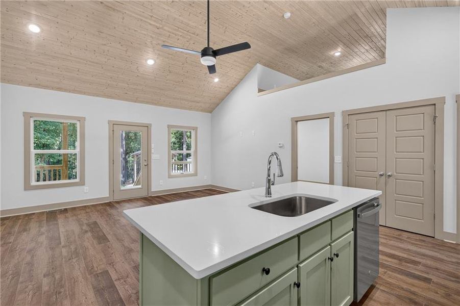 Furnished interior view inside a new home in , Sparta (Image 8).