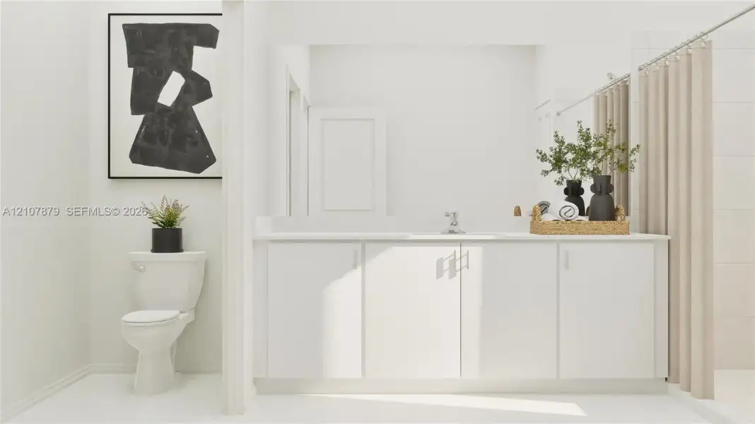Furnished interior view inside a new home in Coral Breeze, Miami (Image 19).