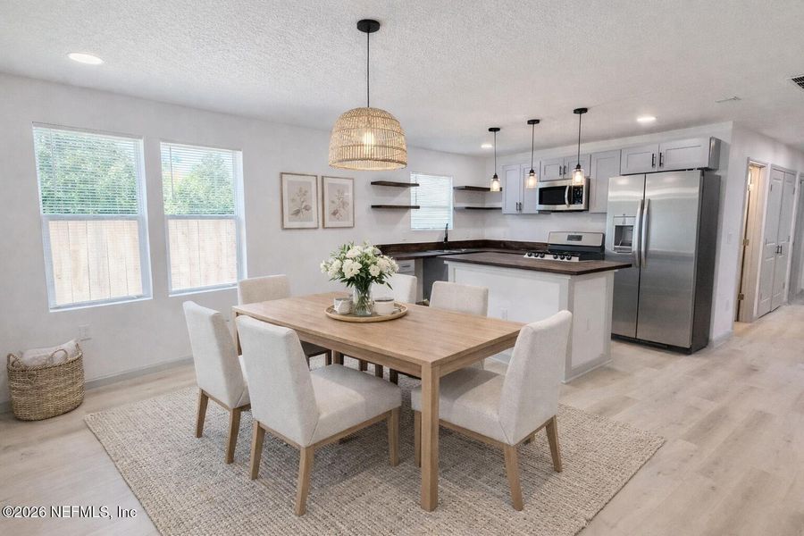 Furnished interior view inside a new home in , Jacksonville (Image 11).
