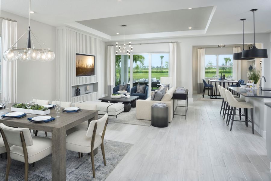 Representative furnished interior of a home built from the Meridian by Mattamy Homes in Tradition, Port St. Lucie (Image 7). Representative furnished interior of a home built from the Meridian by Mattamy Homes in Tradition, Port St. Lucie (Image 7).