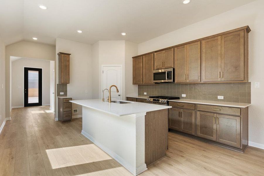 Furnished interior view inside a new home in La Cima, San Marcos (Image 10).