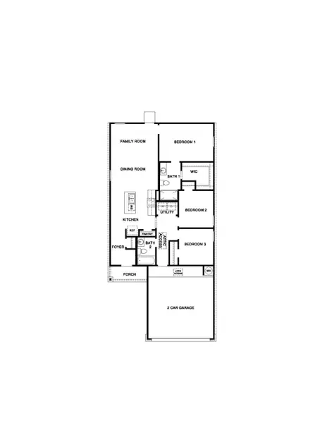 2D floor plan layout of this home in Cornerstone, Rockdale, TX (Image 2). 2D floor plan layout of this home in Cornerstone, Rockdale, TX (Image 2).
