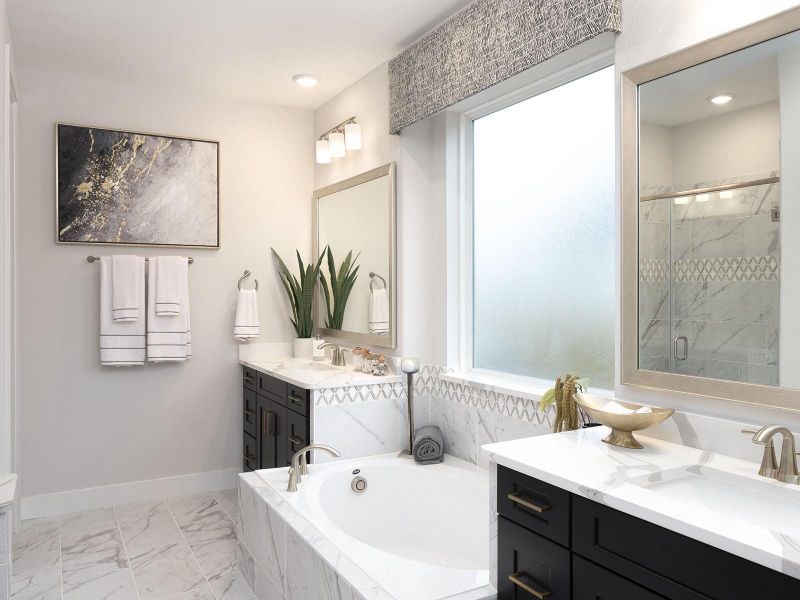 Photo is not of the actual home, but is an inspirational photo of builder’s model home and may depict options, furnishings, and/or decorator features that are not included