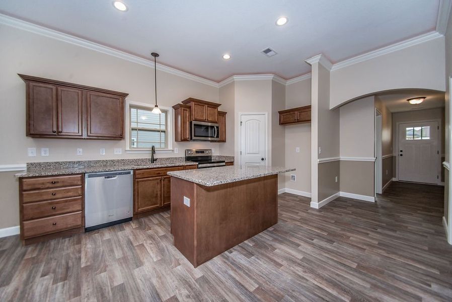 Representative furnished interior of a home built from the Inman by Enchanted Homes in Hampshire Heights, Moore (Image 14).