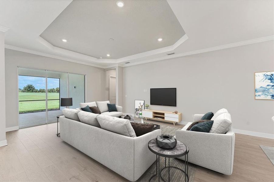 Furnished interior view inside a new home in , Bradenton (Image 8).