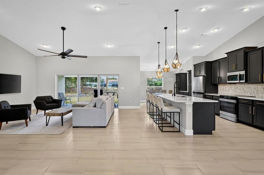 Furnished interior view inside a new home in , Palm Coast (Image 15).