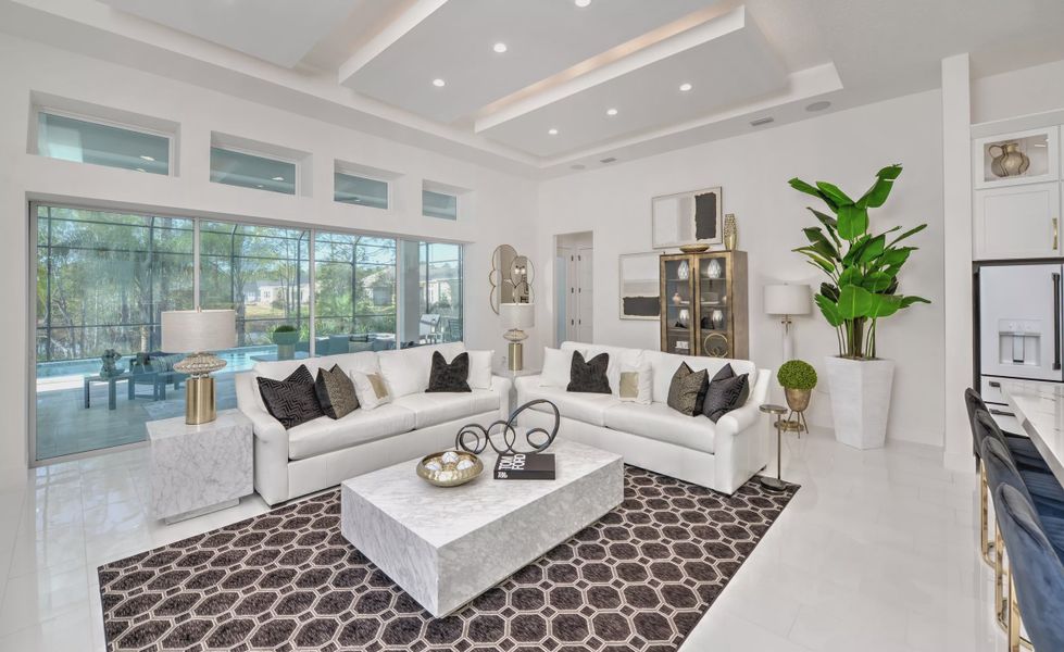 Furnished interior view inside a new home in Woodhaven, Port Orange (Image 16).
