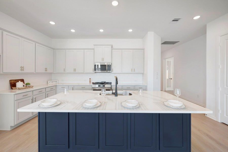 Furnished interior view inside a new home in Jordan Ranch - Terrace Collection, Fulshear (Image 8).