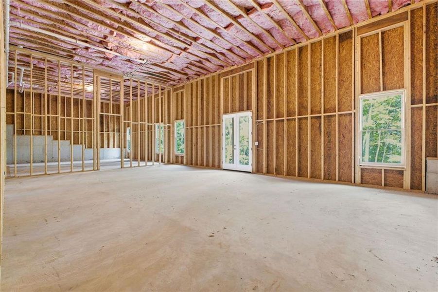 In-progress construction of a new home in , Ball Ground, GA (Image 59).