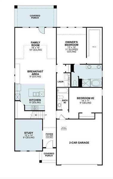 2D floor plan layout of this home in Aster Park, McKinney, TX (Image 4). 2D floor plan layout of this home in Aster Park, McKinney, TX (Image 4).