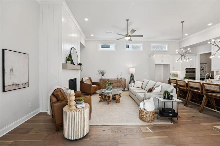 Furnished interior view inside a new home in Promenade at Sawnee Village, Cumming (Image 9).