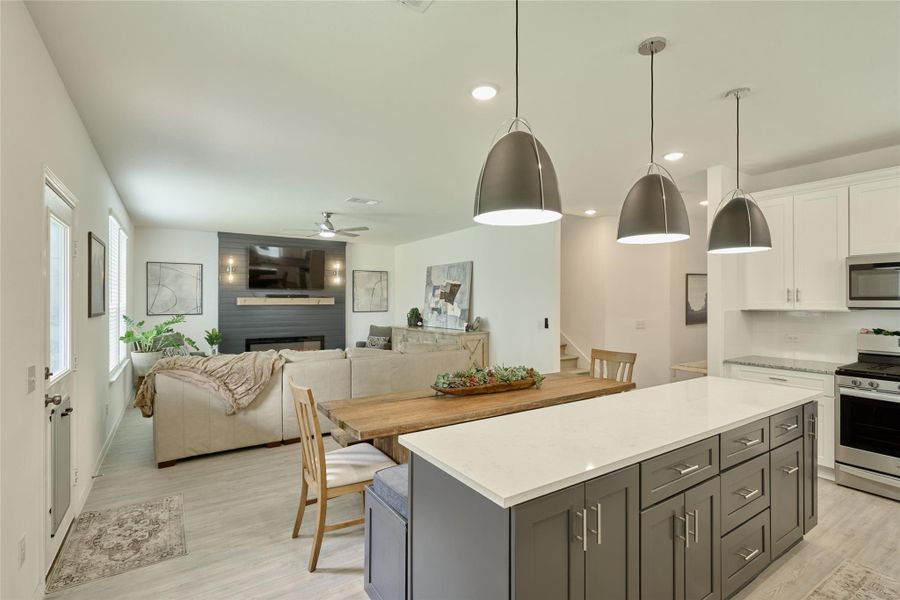 Furnished interior view inside a new home in The Pines At Seven Coves, Willis (Image 10).