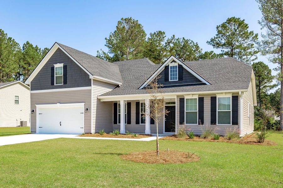 Representative exterior photo of a completed home built from the The Grayson by Smith Family Homes in Savannah Highlands, Savannah, GA (Image 18).