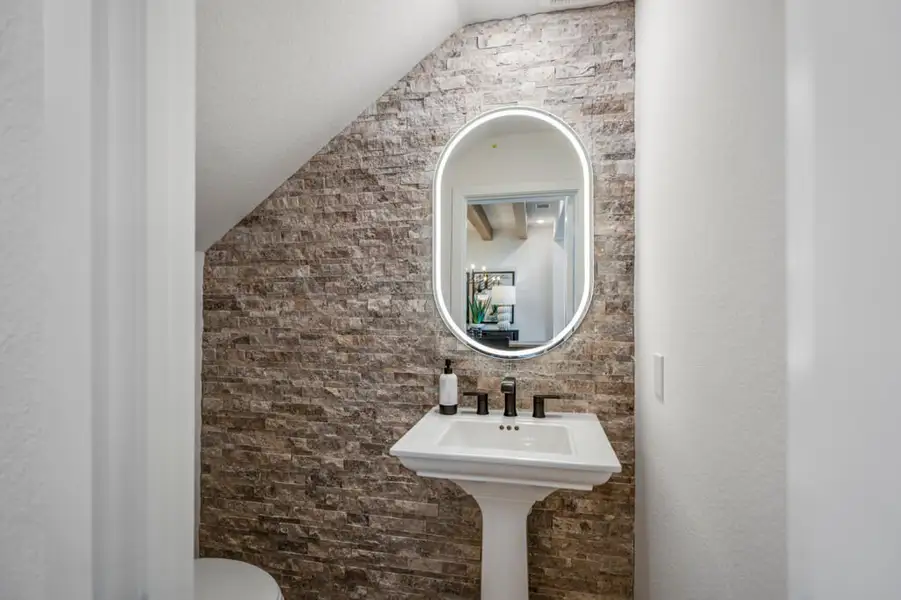 Representative furnished interior of a home built from the Sabine 3972 by J. Patrick Homes in Colton, Montgomery (Image 7).