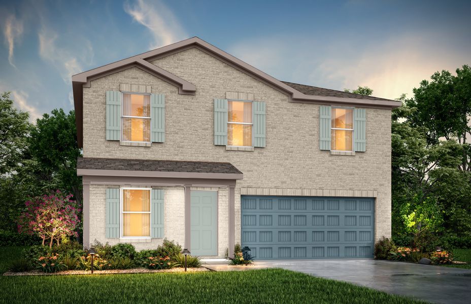 Representative exterior photo of a completed home built from the Harrison by National HomeCorp in Splawn Ranch, Killeen, TX (Image 26).