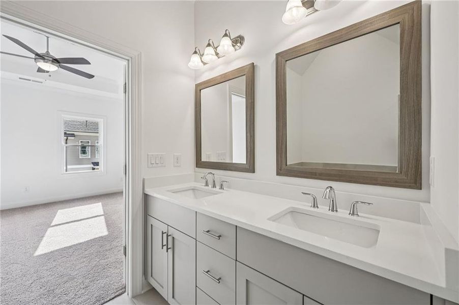 Furnished interior view inside a new home in Evanshire Townhomes, Duluth (Image 16).