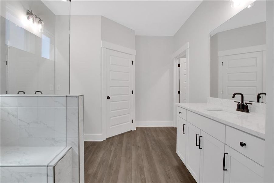 Furnished interior view inside a new home in Marble Tree, Ball Ground (Image 7). Furnished interior view inside a new home in Marble Tree, Ball Ground (Image 7).