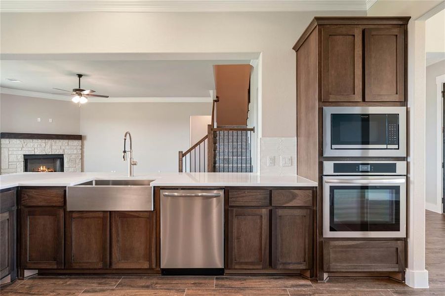 Furnished interior view inside a new home in Eagle Ridge Estates, Weatherford (Image 5). Furnished interior view inside a new home in Eagle Ridge Estates, Weatherford (Image 5).