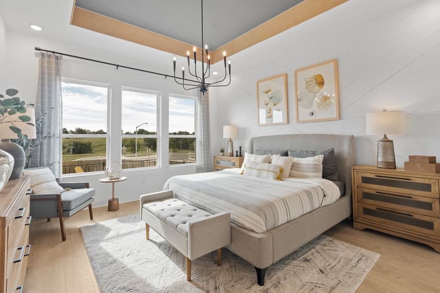 Furnished interior view inside a new home in Lariat, Liberty Hill (Image 17).