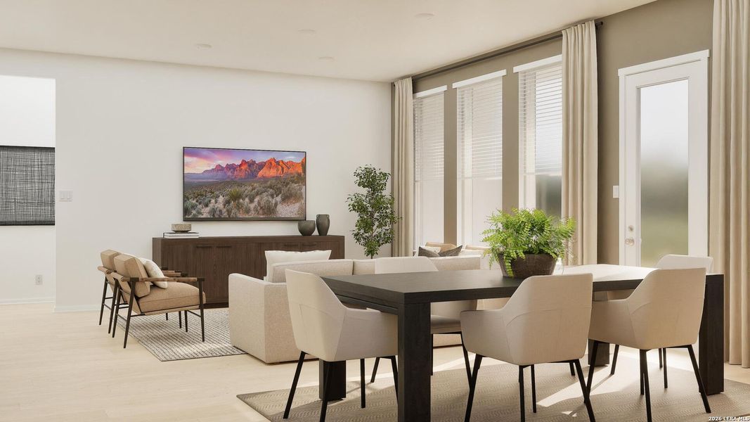 Furnished interior view inside a new home in Brookmill, San Antonio (Image 27). Furnished interior view inside a new home in Brookmill, San Antonio (Image 27).