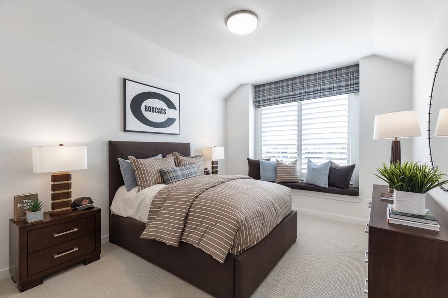 Representative Secondary Bedroom - some options shown Representative Secondary Bedroom - some options shown