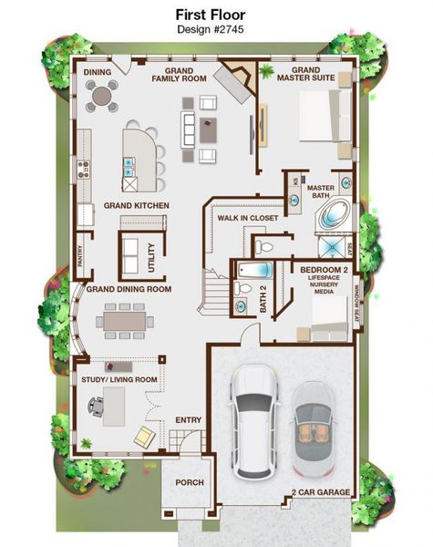 2D floor plan layout of this home in Dominion of Pleasant Valley, Wylie, TX (Image 4). 2D floor plan layout of this home in Dominion of Pleasant Valley, Wylie, TX (Image 4).