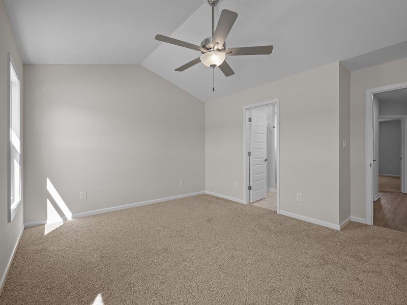 Representative unfurnished interior of a home built from the Pamlico A by JC Jackson Homes,LLC in Heritage Pointe, Newport (Image 12).
