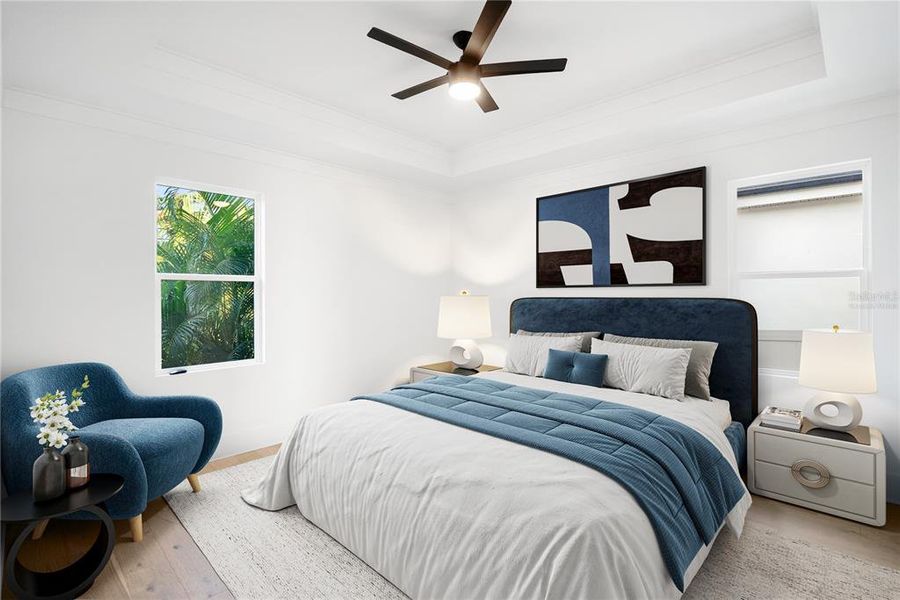 Furnished interior view inside a new home in , Sarasota (Image 34).
