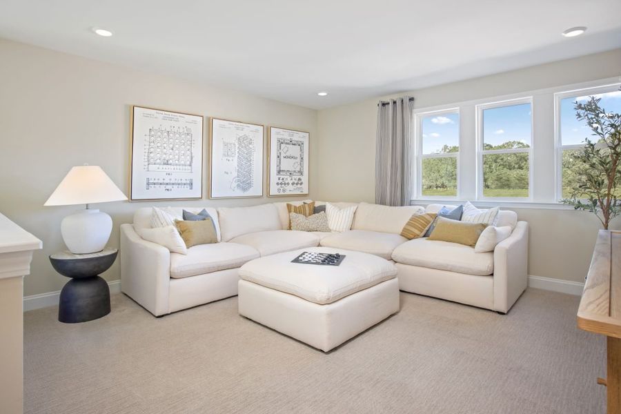 Representative furnished interior of a home built from the 2338 by KB Home in Wellington Pointe Executive, Monroe (Image 7). Representative furnished interior of a home built from the 2338 by KB Home in Wellington Pointe Executive, Monroe (Image 7).