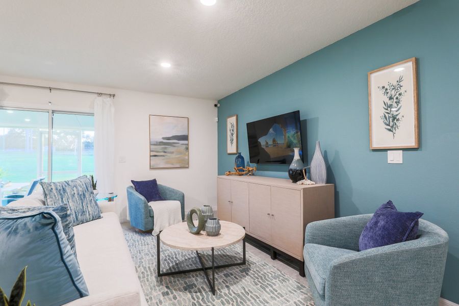 Representative furnished interior of a home built from the Iris by Maronda Homes in Coastal Communities, Edgewater (Image 6).