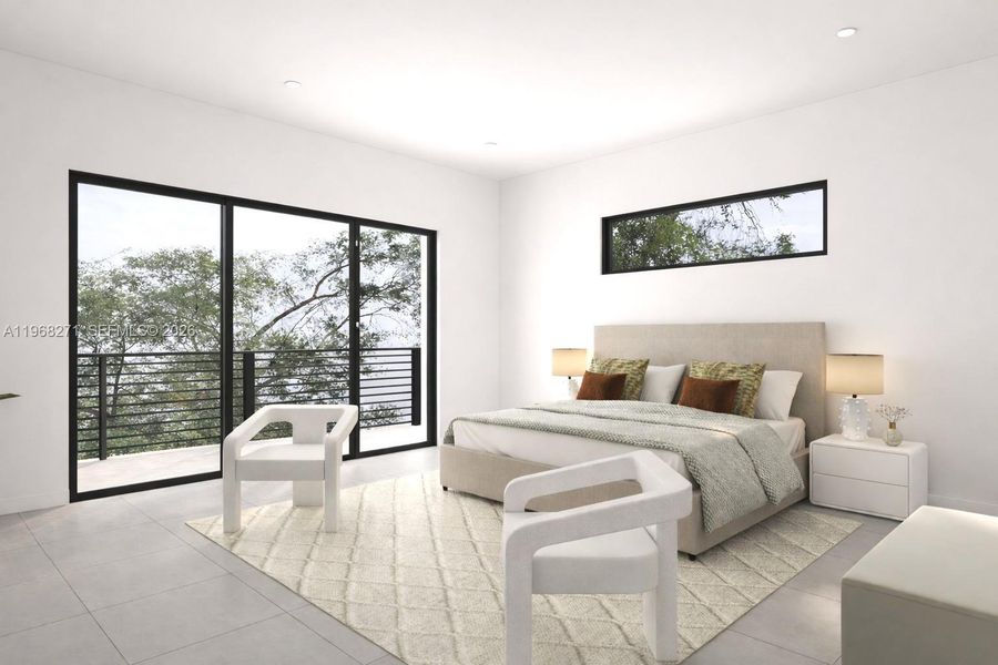 Furnished interior view inside a new home in , Fort Lauderdale (Image 16).
