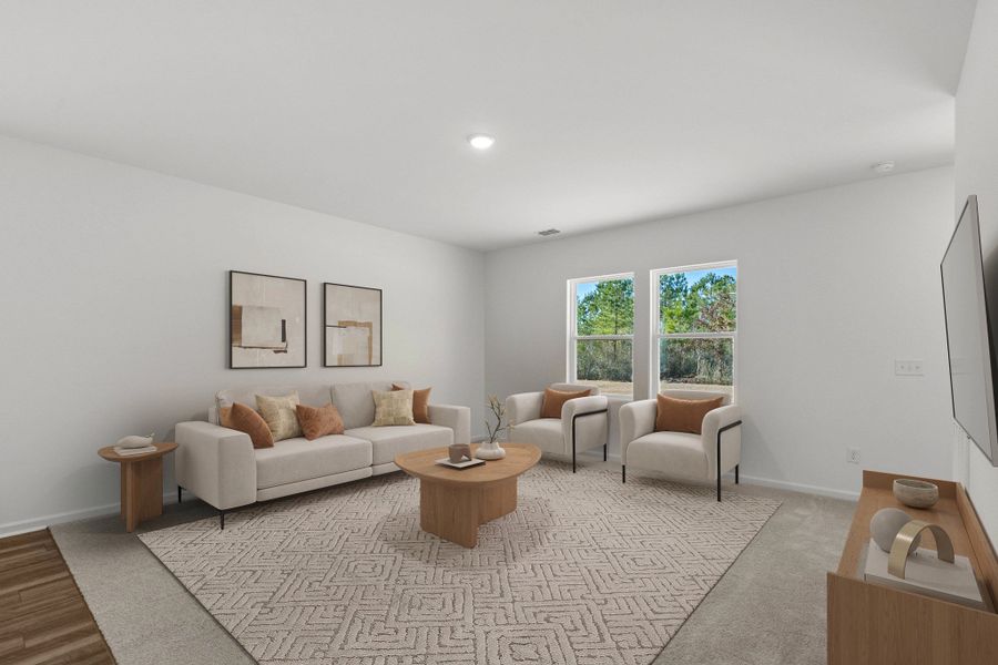 Representative furnished interior of a home built from the Mare by Starlight Homes in Sutton Farms, San Antonio (Image 5).