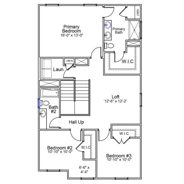 2D floor plan layout of this home in Bluefield, Lexington, SC (Image 4).