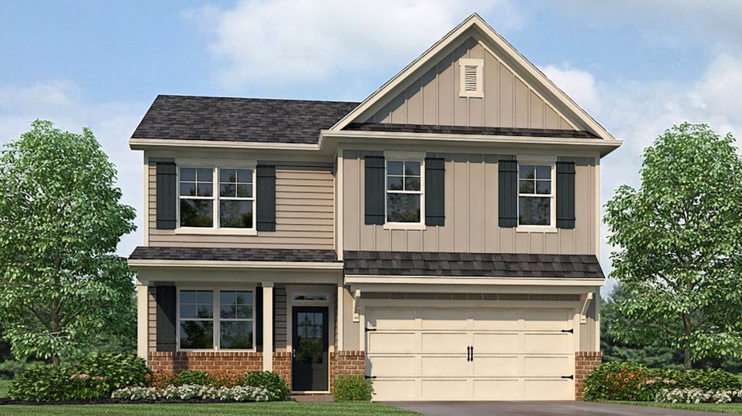 Front exterior of a home in the Creekview community, located in Atlanta, GA (Image 15).