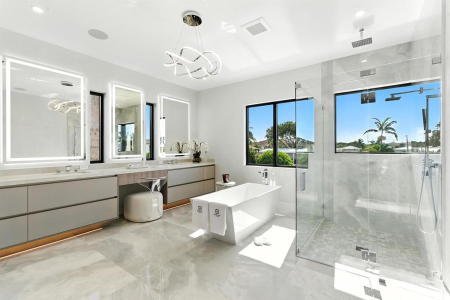 Furnished interior view inside a new home in , Boca Raton (Image 38).