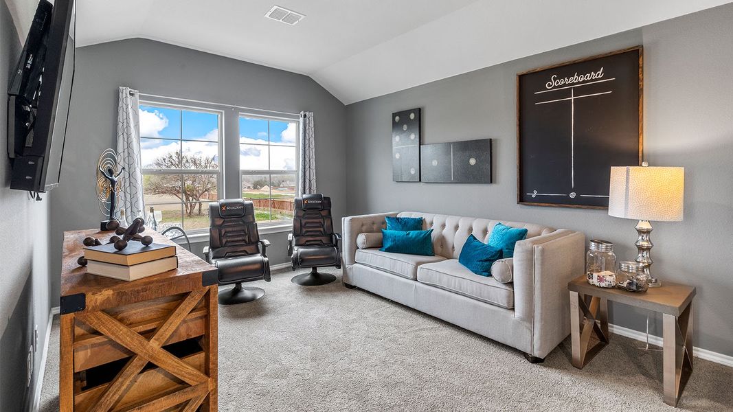Furnished interior view inside a new home in Monarch at the Meadows, Ponder (Image 30).