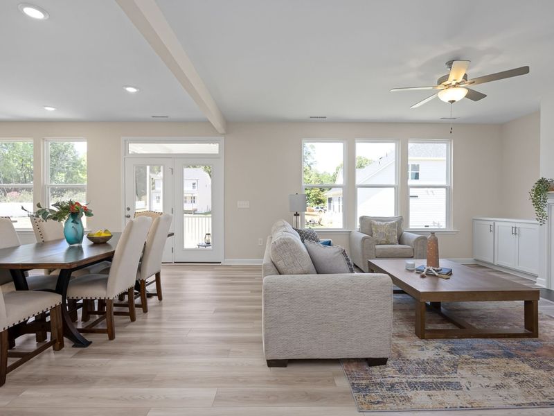 Representative furnished interior of a home built from the The Chestnut A by Davidson Homes LLC in Enclave at Belmont, Belmont (Image 8). Representative furnished interior of a home built from the The Chestnut A by Davidson Homes LLC in Enclave at Belmont, Belmont (Image 8).