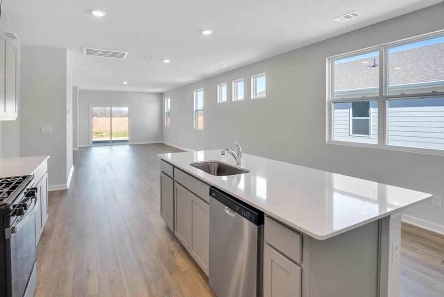 Representative furnished interior of a home built from the Desmond by D.R. Horton in Legacy Farms, White House (Image 4).