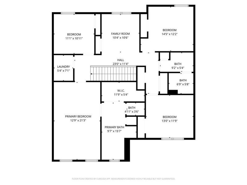 2D floor plan layout of this home in Brooks Village, Dacula, GA (Image 6).