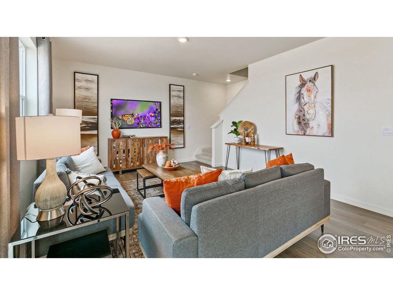 Furnished interior view inside a new home in Westgate, Greeley (Image 14). Furnished interior view inside a new home in Westgate, Greeley (Image 14).