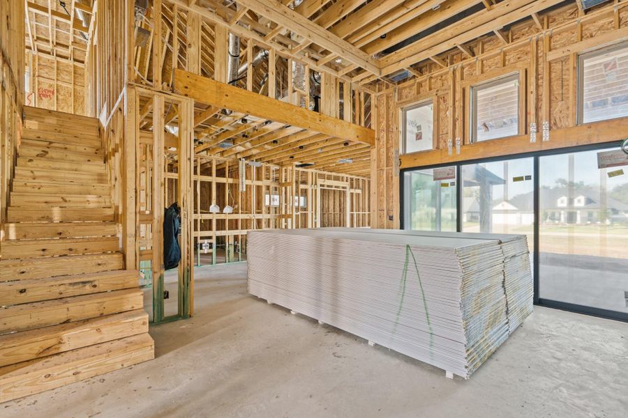 In-progress construction of a new home in The Park and The Reserve, Fulshear, TX (Image 14).