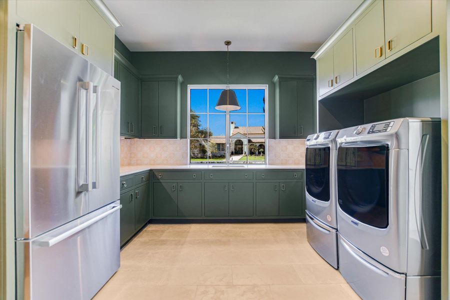 Laundry area featuring washing machine and dryer